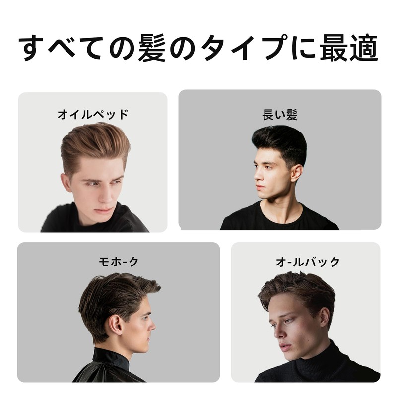RHOS Hair Brush, Men's Comb, Paddle Brush, Styling, Anti-Static, Prevents
