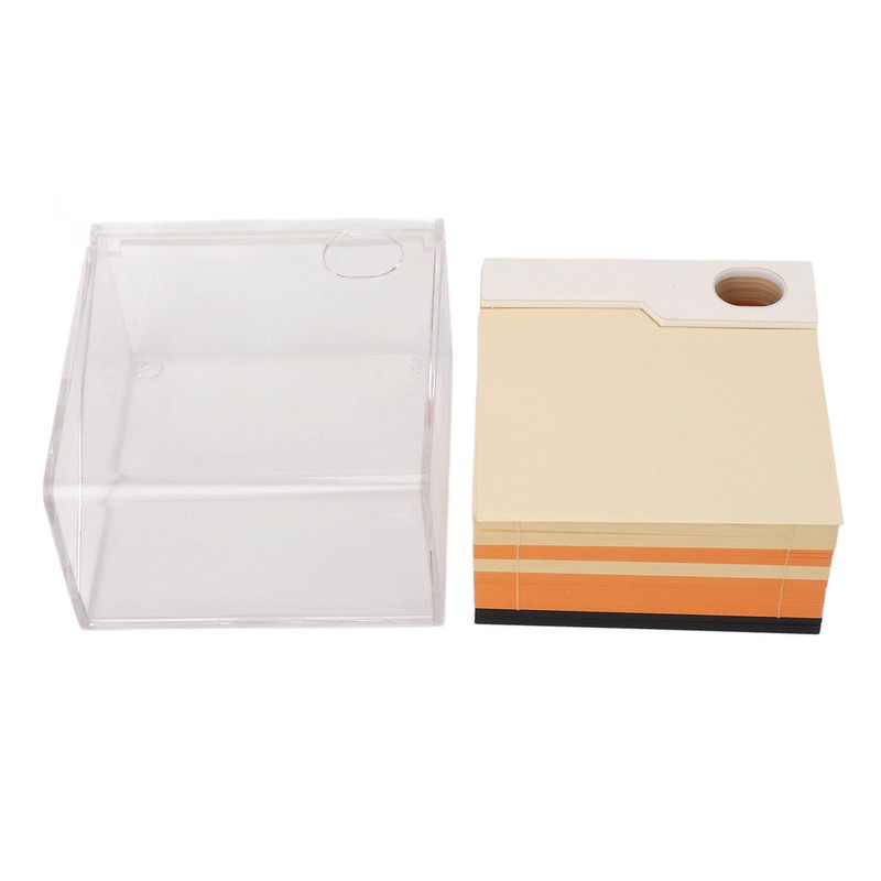 3D Pyramid Notepad LED Light 3D Paper Art Notepad Tear