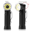 LED Flashlight, Portable T6+COB LED Foldable Magnetic Tail LED Inspection