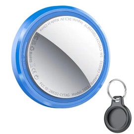 QCOQ Air Tag Compatible with Find My App (iOS Only), Bluetooth Item Locator, Key Finder, Luggage Tracker for suitcases