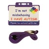 Im Not Misbehaving Autism Lanyard - Available in Seven Colours