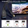 Cratree 2Pack 8K Micro HDMI to HDMI Adapter, Micro HDMI