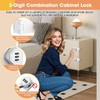 YogePote 90 Degree Cabinet Locks with Combination, Mechanical Folding Door