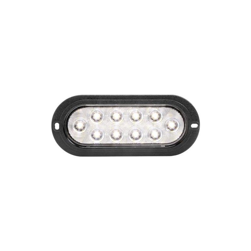 Maxxima 6" LED Oval White Back-Up for Trucks and Heavy