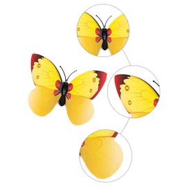 Onwon Garden Butterfly Stakes Decor - 30Pcs 7cm Butterfly Garden Ornaments, Indoor & Outdoor Yard Patio Planter Flower Bed Pot Spring Garden, on Metal Stake Stems - Multicolor