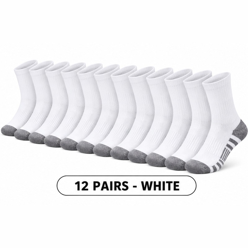 Men’s Crew Socks for Gym & Outdoor Use – Soft