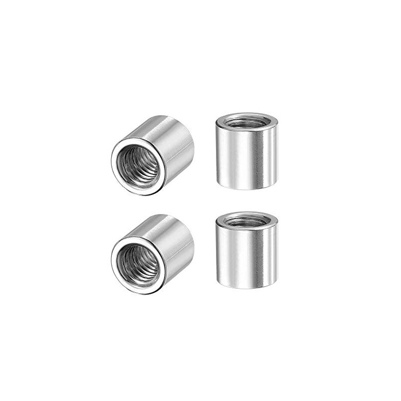 sourcing map Round Welding Nuts M8 x 12 mm x