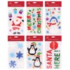 Tallon International Assorted Christmas Window Gel Stickers - Pack of