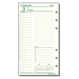 Raymei Fujii DR2429 Daily Notebook, 2024 Bible Size, Starts December 2023