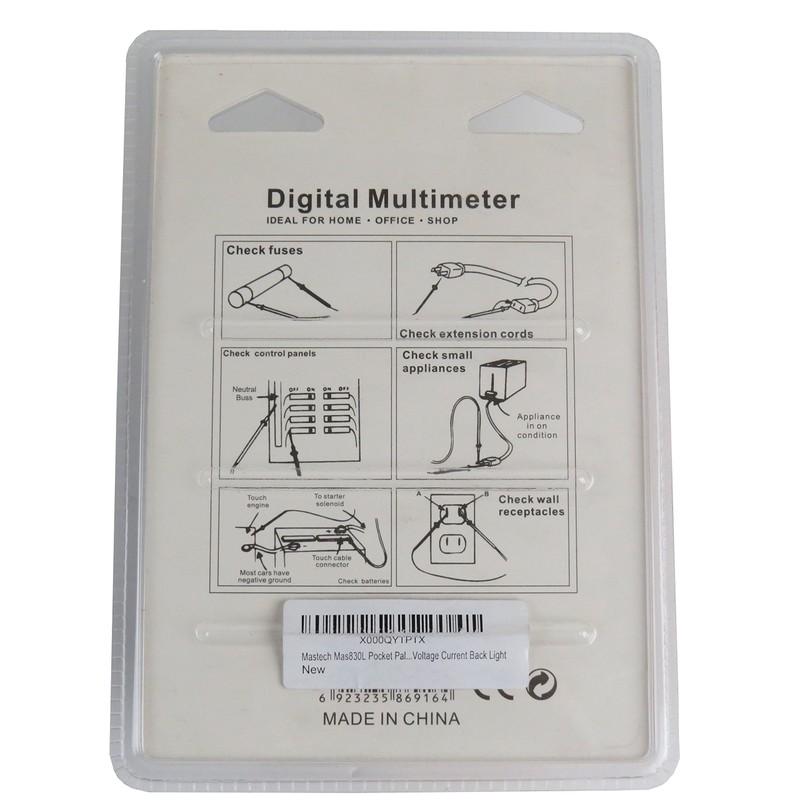 Northern Tool MAS830L AC DC 600V Digital Pocket Multimeter Voltage