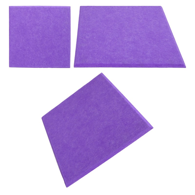 6Pcs Acoustic Absorption Panel Thickened Reduce Reverb SoundProof Padding Absorber(Purple