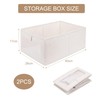 XIKAYA Wardrobe Storage Boxes - Foldable Fabric Storage Cube with