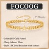 FOCOOG Gold/Silver Bracelets for Men Christmas Gifts - Cuban Link