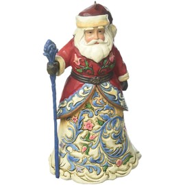 Jim Shore Heartwood Creek Norwegian Santa Stone Resin Hanging Ornament, 4.6”, Christmas