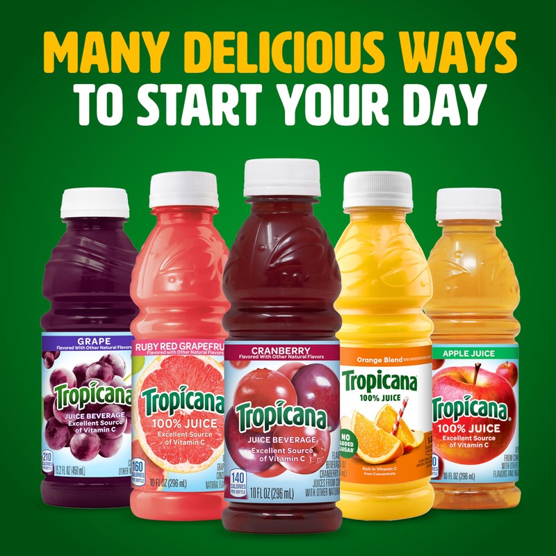 Tropicana Cranberry Cocktail Juice, 10 Ounce (Pack of 24)