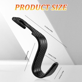 QZTYTY Car Seat Headrest Hook, Headrest Hook for Car, Purse Holder Hook for Car Organizers and Storage, Car Organization Accessories Car Purse Hook Universal for Purse Coats Bags Handbag (Black)