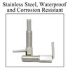 Stainless Steel Spring Thread Plunger with Rod L-Shaped Positioning Pin