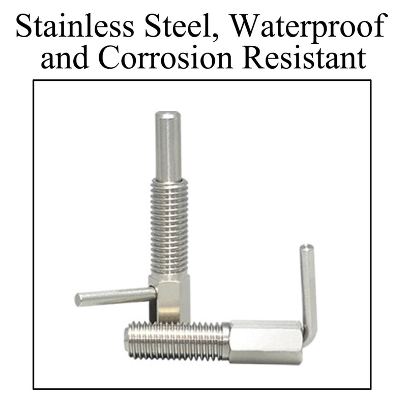 Stainless Steel Spring Thread Plunger with Rod L-Shaped Positioning Pin
