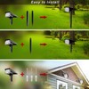 CREPOW Solar Spot Lights Outdoor, Blue Solar Spotlights Landscape Lighting