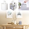 BTSKY Square PU Leather Tissue Box Cover - Stylish Cube