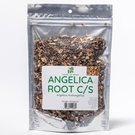 Herb To Body Premium Angelica Root C/S (Cut and Sifted) - 4oz | Herbal Body Support
