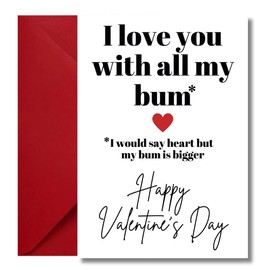 Funny Valentines Day Card For Him Husband Boyfriend To The One I Love