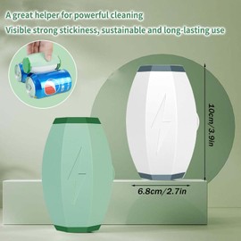 Lint Roller, Reusable, Pack of 2 Lint Rollers, Pet Hair, Cat Hair Remover, Dog Hair Removal, Washable Mini Lint Roller for On the Go, Paw Meadow Lint Roller