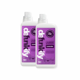 Laundry Detergent 62 Load/37.7 FlOz (2-Pack). 'Lavender' Liquid Laundry Detergent for Sensitive Skin. 'ProvenSafe' Laundry Soap Washing Detergent w/Odor & Stain Remover for Activewear & All Fabrics
