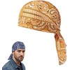 Paisley Cooling Head Scarf Cap Set, Motorcycle Pirate Head Wrap