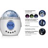 reer 52050 MyMagicStarlight Einschlaflicht mit Sternenprojektor und Musikfunktion, Kunststoff, Weiß,