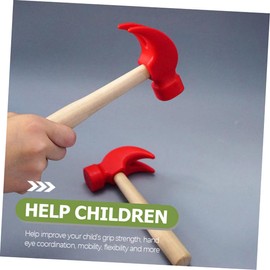 Vaguelly 6pcs Small Wooden Hammer Hammer Toys Small Hammer Toys Pretend Play Toys Children Toys Pounding Hammer Toy Toy Children Plaything Children Hammer Toys Hammer Plaything