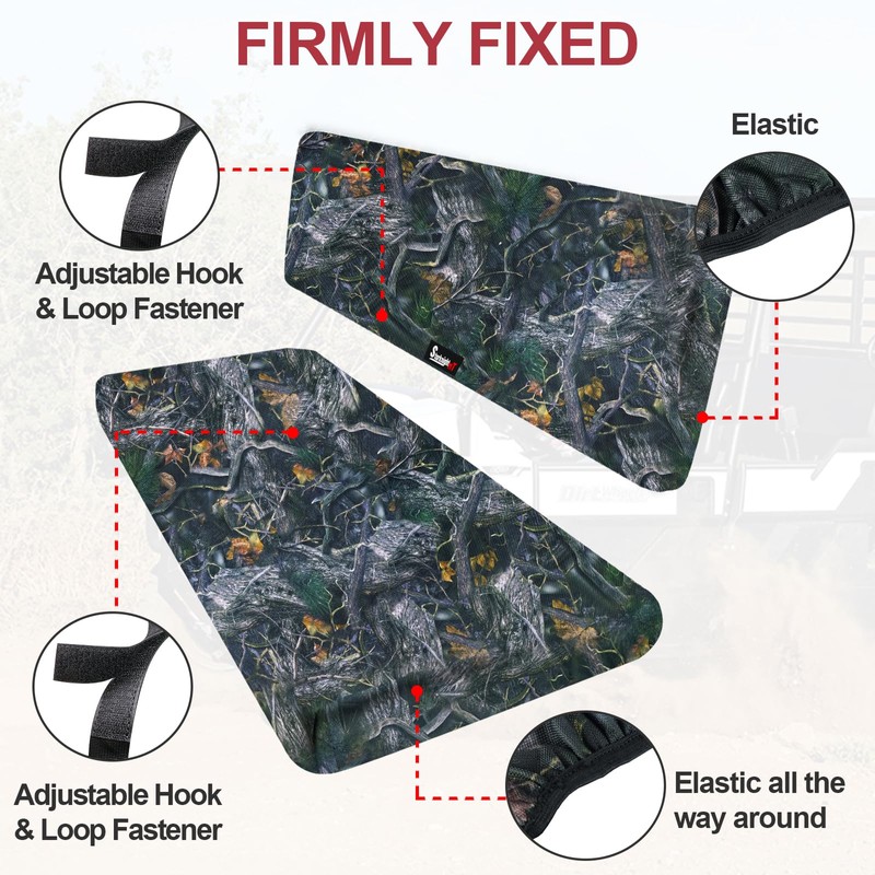 StarknightMT UTV Mule Pro Seat Covers 1680D Compatible with Kawasaki