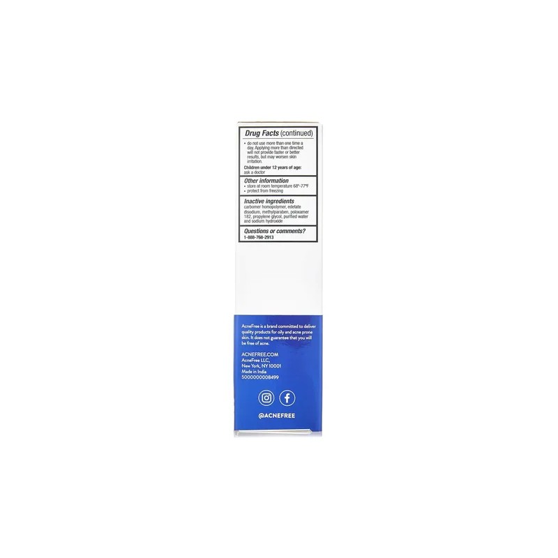 Acnefree Gel Adapalene 0.1% Tratamiento Tópico Del Acné 15g