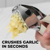 Zulay Comfort Grip Garlic Press - Garlic Mincer Tool -