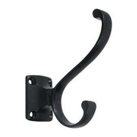 Deltana Cahh35u19 Heavy Duty, Coat & Hat Hook, Black Finish