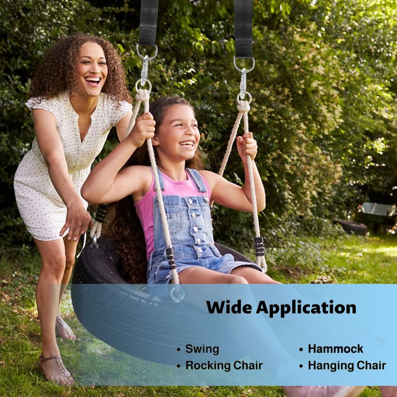 Hammock Attachment Suspension Strap Kit, 2 Pieces Swing Attachment with
