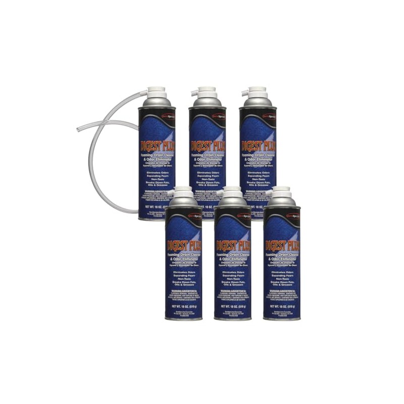Quest Specialty DIGEST PLUS Foaming Drain Cleaner and Odor Eliminator,