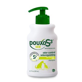 Douxo S3 SEB Shampoo, Contains 0.5% Ophytrium, Odor Control & Seboregulating, for Oily to Flaky Skin, Seborrhea, for Dogs and Cats, 6.7 fl. oz. (200mL)