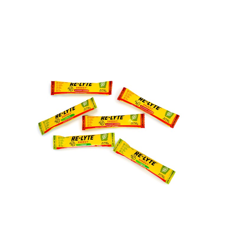 REDMOND Re-Lyte Energy Sample Pack, (3 Lemon Lime, 3 Rasp