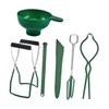 LABRIMP 6pcs Stainless Steel Canning Jar Lifter Clips for Home