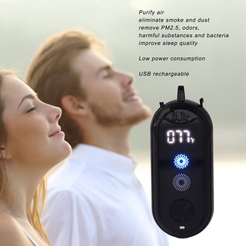 Wearable Air Purifier Negative Ion Generator Mini Portable Air Freshner
