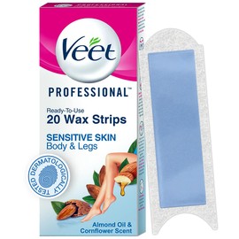 Veet Full Body Waxing Strips Kit For Sensitive Skin (20 Strips)