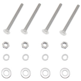 LBTODH 4 Set Hex Head Bolts and Nuts Kit 1/4-20x2-1/2 Mark mounting Hardware 304 Stainless Steel U-Channel Sign Post Accessories for U-Slot Mounting