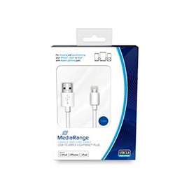 MediaRange MRCS178 Lade- und Datenkabel 1m USB 2.0 Apple Lightning weiß