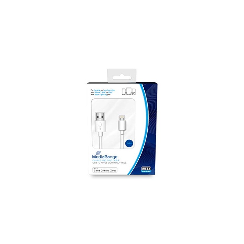 MediaRange MRCS178 Lade- und Datenkabel 1m USB 2.0 Apple Lightning