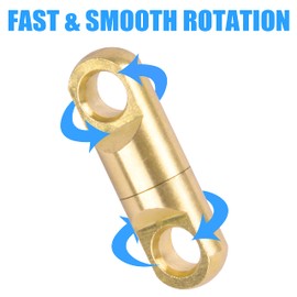 OROOTL Heavy Duty Barrel Swivels Saltwater Fishing Swivels Wind On Swivels for Big Game Fishing ​High Strength Stainless Steel Swivel Connector Tackle for Freshwater Fishing