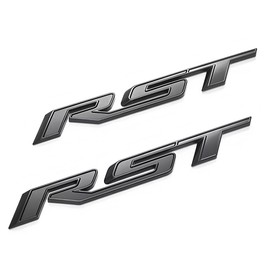 Tailgate Emblem Badge Nameplate 84605751 Replacement for 2015-2021 RST 2pcs (Matte Black)