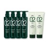 Amos Green Tea Real Revitalizing Shampoo 4+Moisturizing Pack 2 Set / 아모스 녹차실감 리바이탈라이징 샴푸4+모이스처라이징 팩2 세트