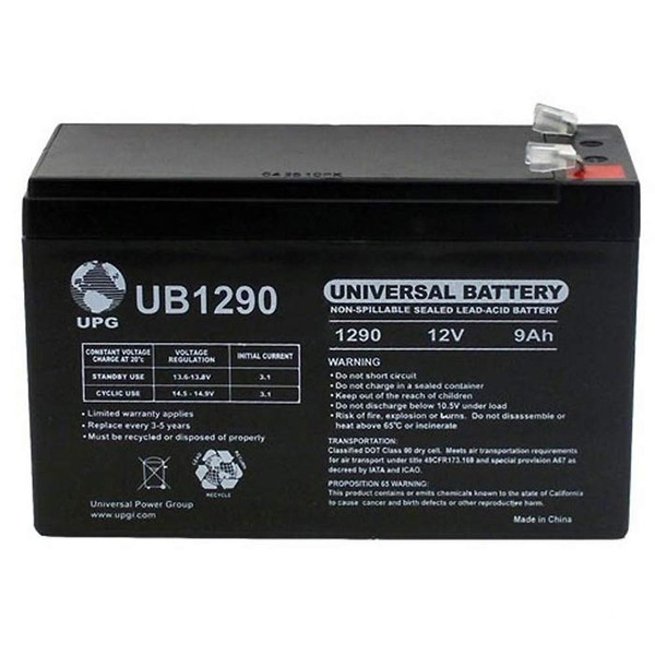 Universal Power Group 12V 9Ah SLA Battery Replacement for Marcum LX-5 3-Color Ice Fishing Sonar