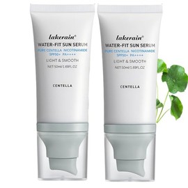2 piezas de protector solar Centella SPF 50, suero solar Centella Water-Fit, protección duradera, protección nutritiva de la piel y defensa UV.